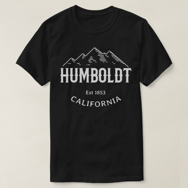 Camiseta Retro Cool Humboldt County California Pacific Rang (Frente do Design)