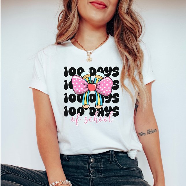Camiseta Retro Coquete 100 Dias de Escola (Criador carregado)