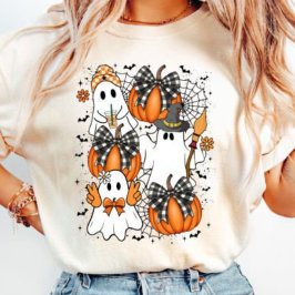 Camiseta Retro Coquette Ghost Halloween