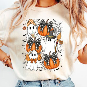 Camiseta Retro Coquette Ghost Halloween