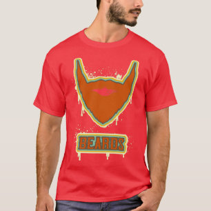 Camiseta Retro cores na barba de arte urbana em rua para b