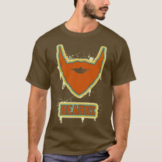 Camiseta Retro cores na barba de arte urbana em rua para b