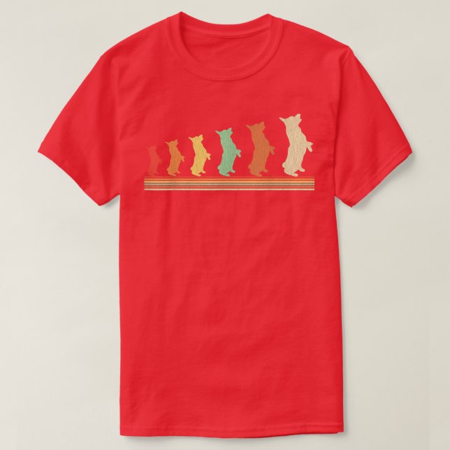 Camiseta Retro Corgi (Frente do Design)