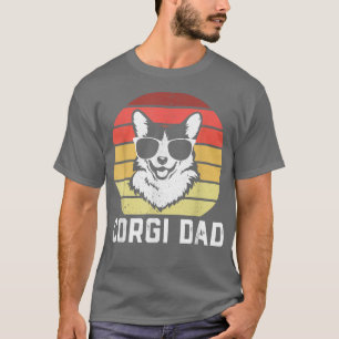 Camiseta Retro Corgi Dad Funny Pembroke Welsh Corgi Dog Da