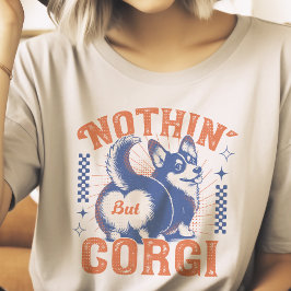 Camiseta Retro Corgi Nada Mais Que O Estilo De Vintagem Do
