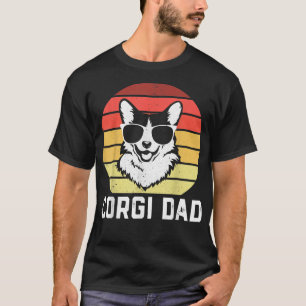 Camiseta Retro Corgi Pai Funny Pembroke Welsh Corgi Pai