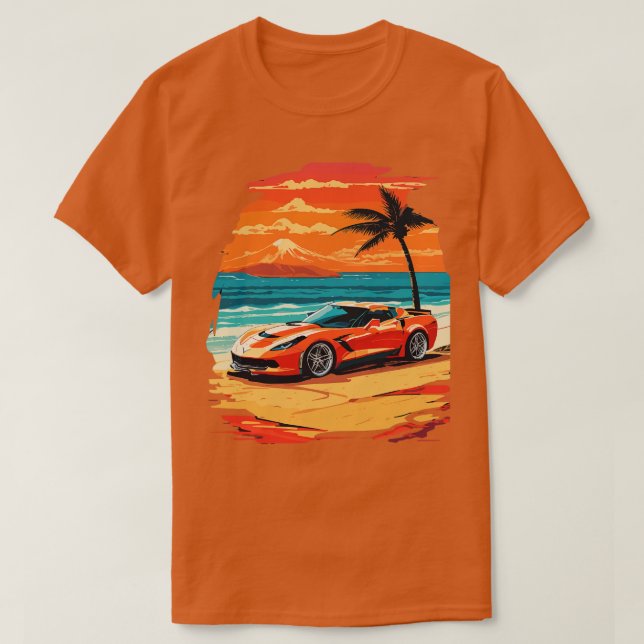 Camiseta Retro Corvette (Frente do Design)