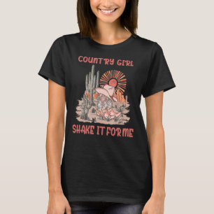 Camiseta Retro Country Music Girls Bull Skull Agita Para