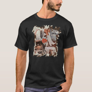 Camiseta Retro Cowgirl Boots Desert Cactus vai para oeste