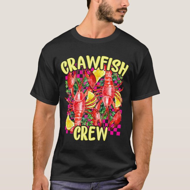 Camiseta Retro Crawfish Crew Cajun Boil Season For Men Wome (Frente)