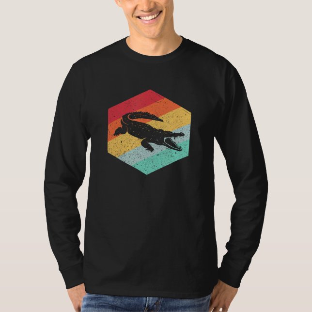 Camiseta Retro Crocodilo Vintage Alligator (Frente)