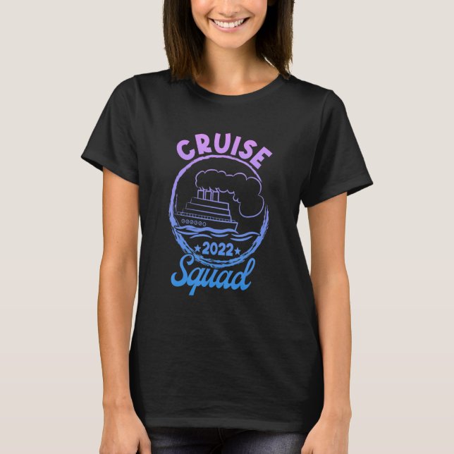 Camiseta Retro Cruise Squad 2022 Correspondente Para Famíli (Frente)