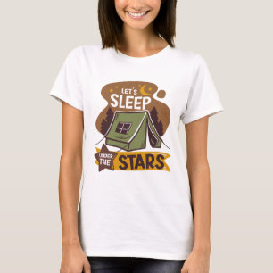 Camiseta Retro-Curto Vamos De Poeira De Onda Debaixo De Est