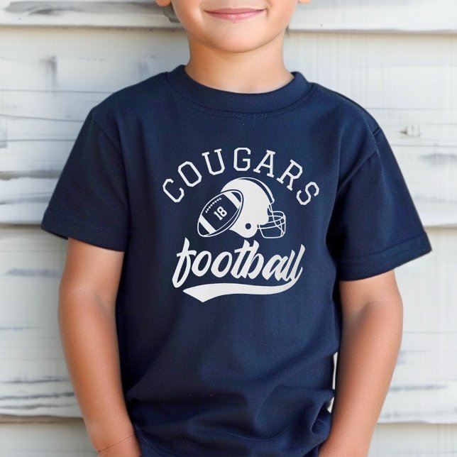 Camiseta Retro Custom Football Team Navy Kids (Criador carregado)