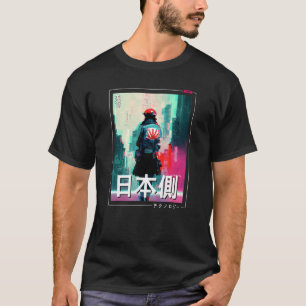 Camiseta Retro cyberpunks Tóquio índio lofi estética do jap