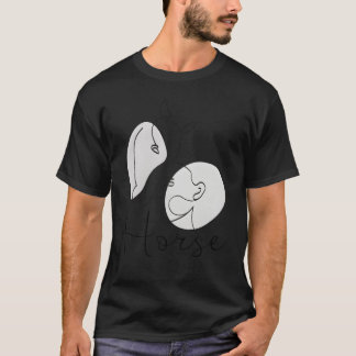 Camiseta Retro da mãe de cavalo simples