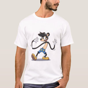 Camiseta Retro Da Mangueira De Borracha: Um Personagem de d