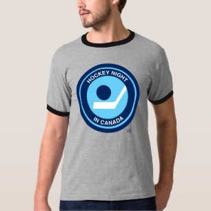 Camiseta Retro da Noite de Hóquei