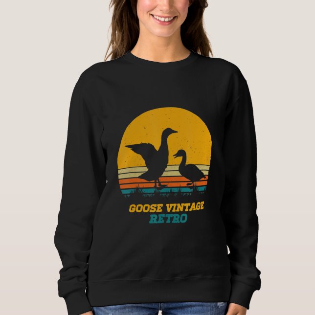 Camiseta Retro da Vintagem de Ganso (Frente)