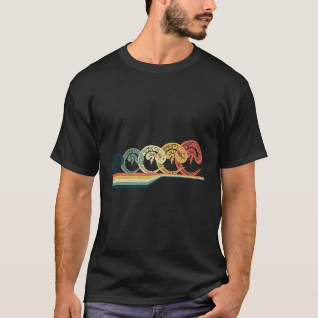 Camiseta Retro da Vintagem de Python Hoodie (Frente)