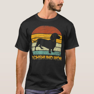 Camiseta Retro Dachshund Mãe Dons Doie Dog Proprietário Mãe