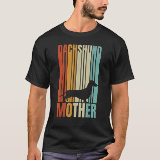 Camiseta Retro Dachshund Mother  Dog Woman