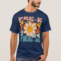 Retro Daisy Groovy Colorful PreK Teacher Student F