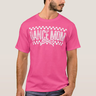 Camiseta Retro Dance Mãe Arco Coquette Checked Dance Mama