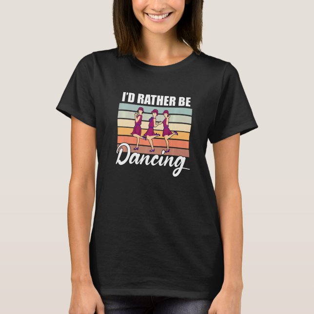 Camiseta Retro  Dancer Choreographer Dancing Enthusiast Dan (Frente)