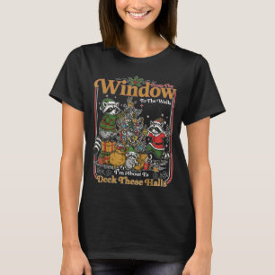 Camiseta Retro Das Janelas às Paredes Ratoon Engraçado 