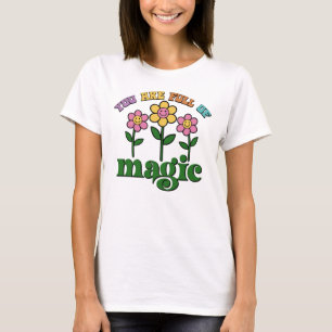 Camiseta Retro Das Mulheres, Você É Cheio De Mágic