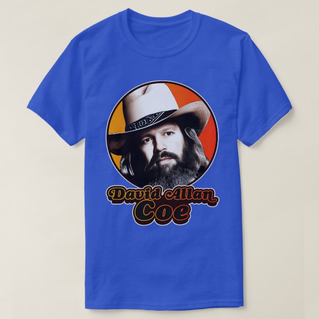 Camiseta Retro David Allan Coe Tribute (Frente do Design)