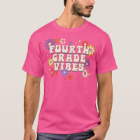Retrô de 4º Grau Vibes Boho Floral Hippie Teache