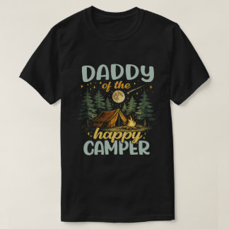 Camiseta Retro de Acampamento Pai do Feliz Aventur