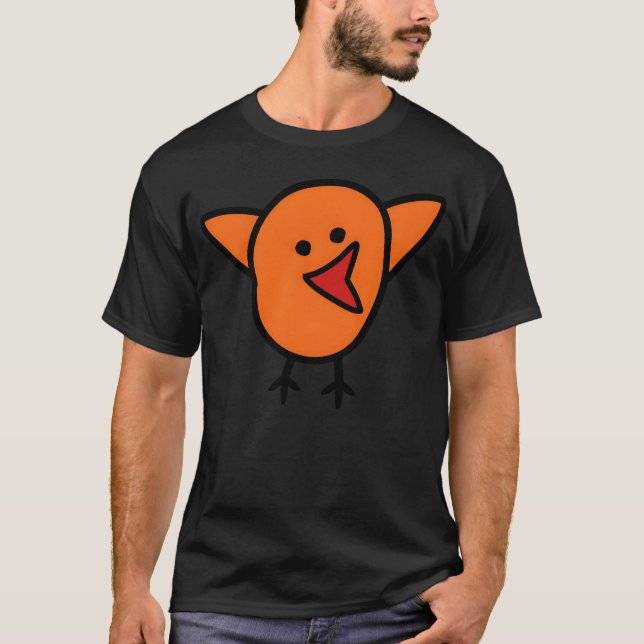 Camiseta retro de amigos aves (Frente)