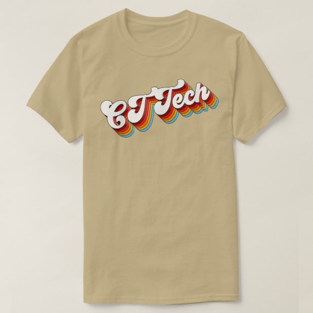 Camiseta Retro de Apreciação de Cargo Técnico CT (Frente do Design)