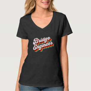 Camiseta Retro de Apreciação do Trabalho do Engenheiro Brid