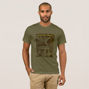 Camiseta retrô de banda desenhada de ficção cientí