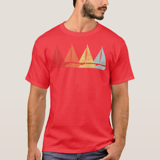 Camiseta Retro de Barcos de Navegação