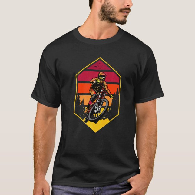 Camiseta Retro de Bicicleta de Montanha (Frente)