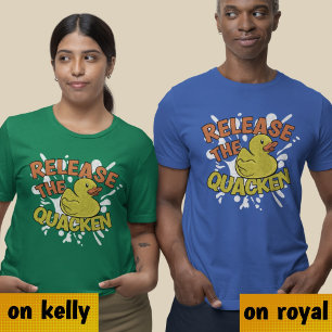 Camiseta Retrô De Borracha Pato Engraçado Frase Pun