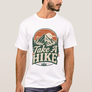 Camiseta Retrô de Caminhada 'Dê um Tempo'