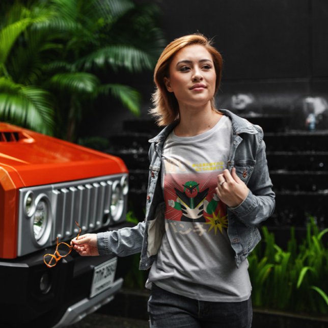 Camiseta Retro de Caracteres Robôs Japoneses (Criador carregado)