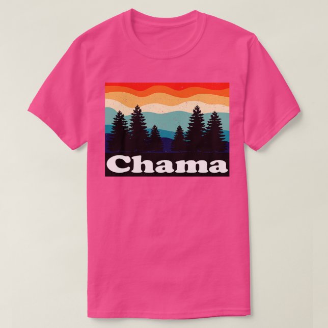 Camiseta Retro de Chama Novo México (Frente do Design)