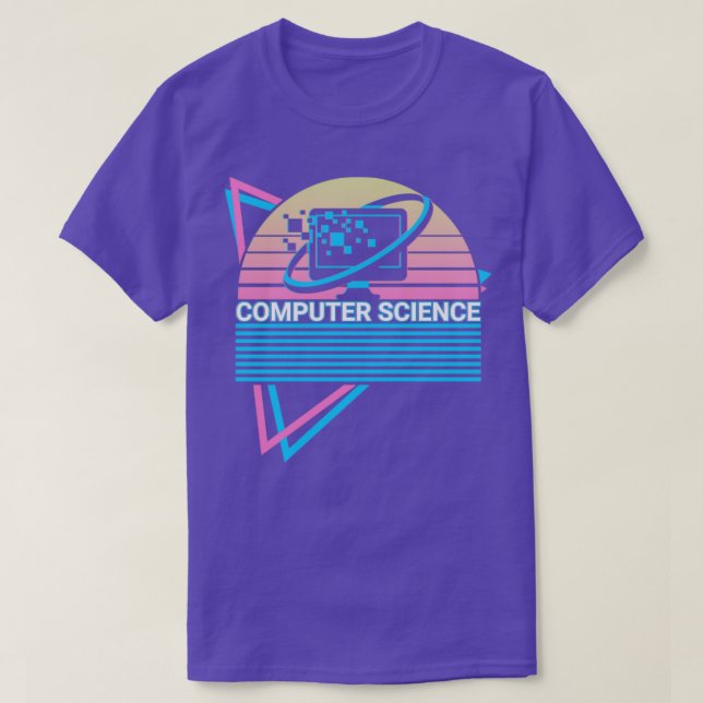 Camiseta Retro de Ciência da Computação (Frente do Design)