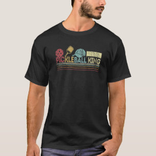 Camiseta Retrô De Coleção De Pickleball Funny King Pickleba