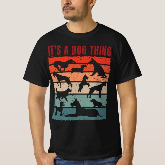 Camiseta Retro de Coleta de Cães (Frente)