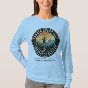 Camiseta Retro de Corredor de Trilha de Resistênci