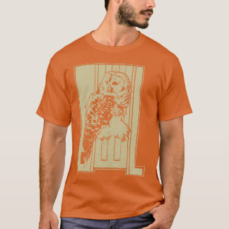 Camiseta Retro de Coruja de Aves
