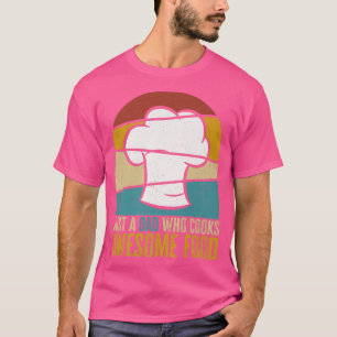 Camiseta Retro de Cotação de Pai do Cozinhar Mens